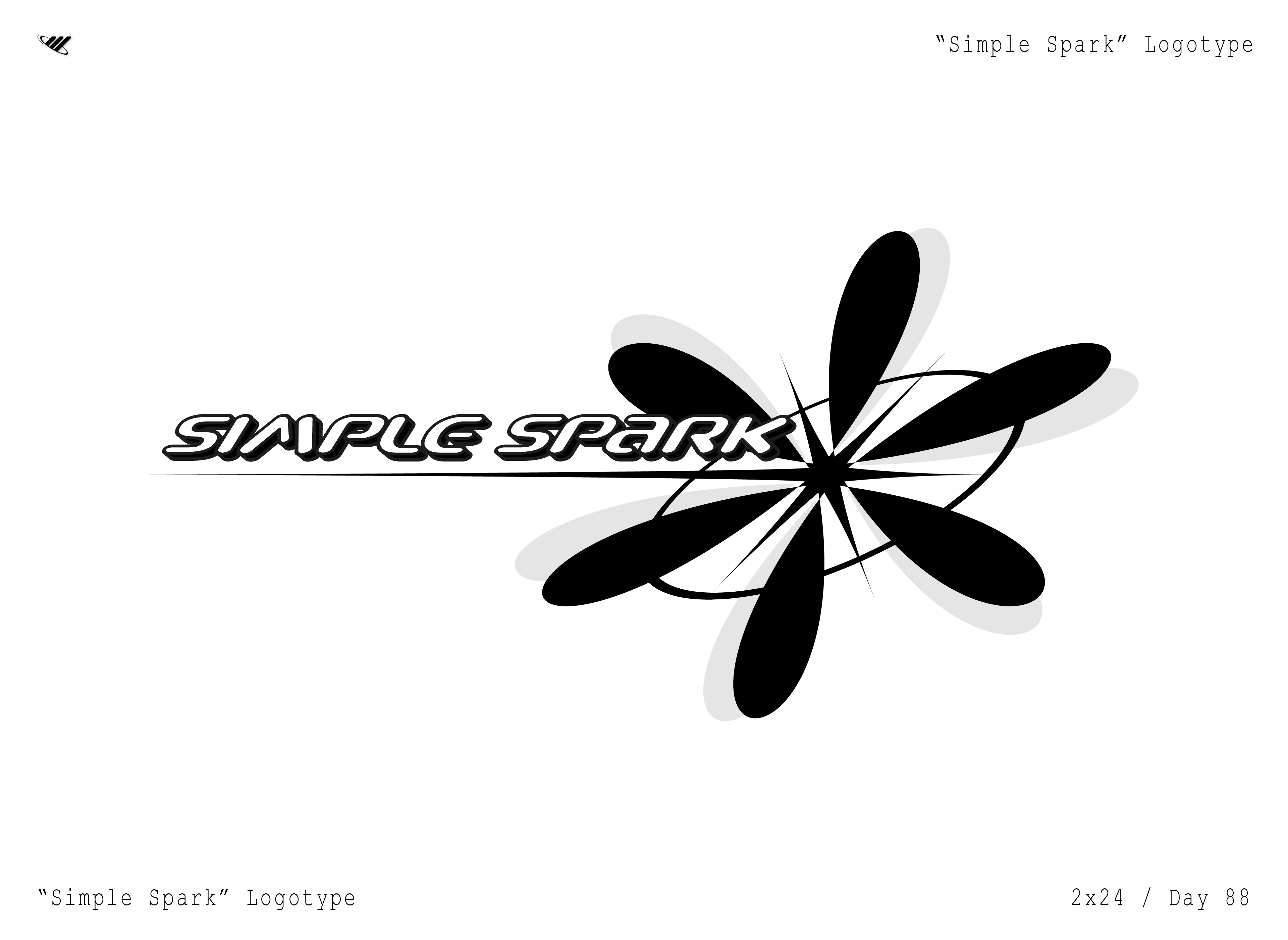 Simple Spark logo type.